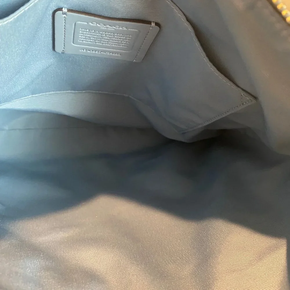 Coach Mae Crossbody Pebble Leather Bag - Cornflower Blue - Like New Condition - Picture 9 of 14